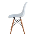 Dining Room,Living Room Chair,Set Of 2,White White Plastic