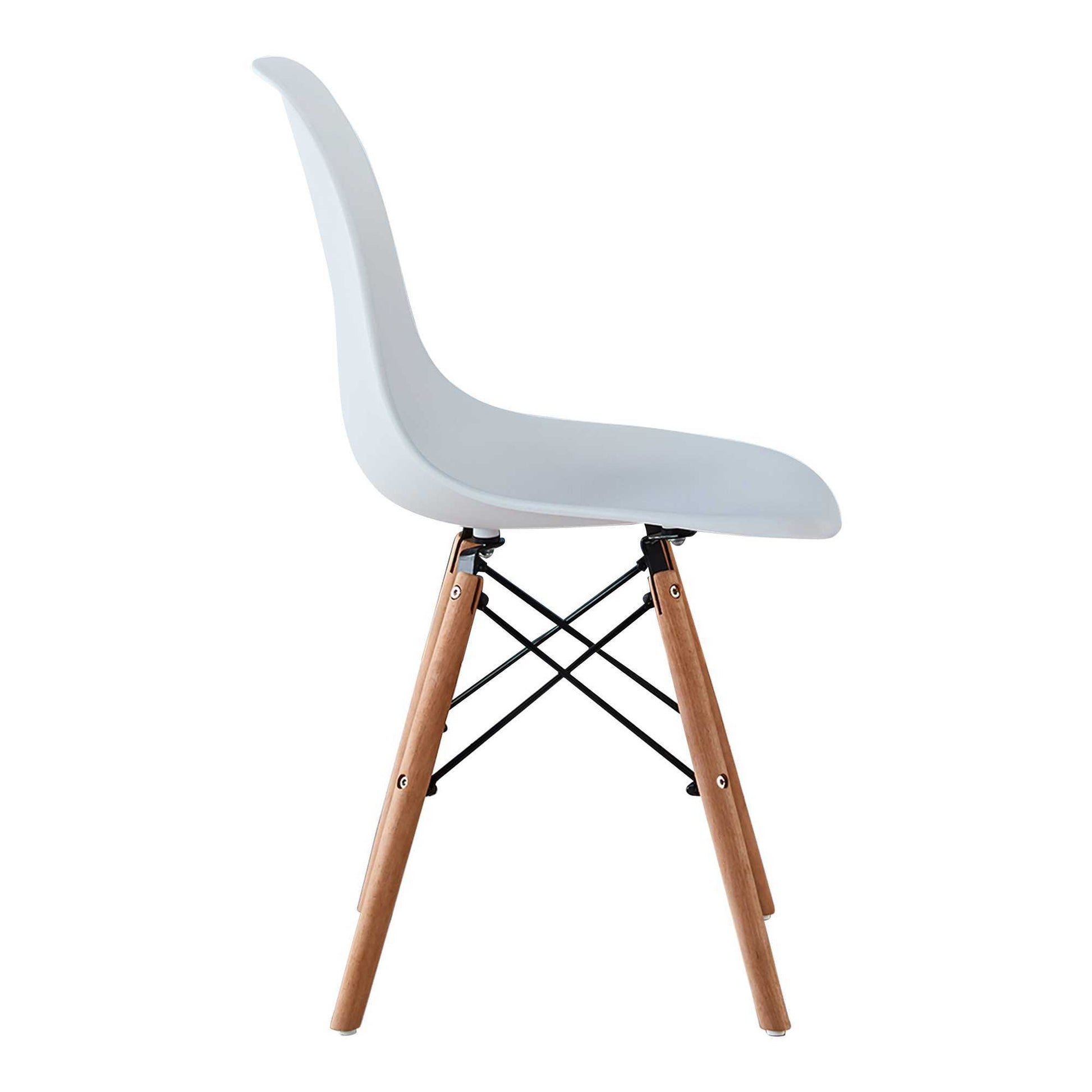 Dining Room,Living Room Chair,Set Of 2,White White Plastic