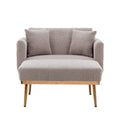 Coolmore Fashionable And Classic Style Chaise Lounge Chair Accent Chair For Living Room, Bedroom Grey Teddy Grey Teddy Foam Teddy