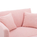 Coolmore Fashionable And Classic Style Chaise Lounge Chair Accent Chair For Living Room, Bedroom Teddy Pink Pink Teddy Foam Teddy