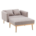 Coolmore Fashionable And Classic Style Chaise Lounge Chair Accent Chair For Living Room, Bedroom Grey Teddy Grey Teddy Foam Teddy