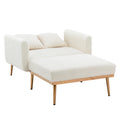 Coolmore Fashionable And Classic Style Chaise Lounge Chair Accent Chair For Living Room, Bedroom Teddy White White Teddy Foam Teddy