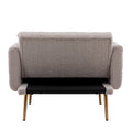 Coolmore Fashionable And Classic Style Chaise Lounge Chair Accent Chair For Living Room, Bedroom Grey Teddy Grey Teddy Foam Teddy