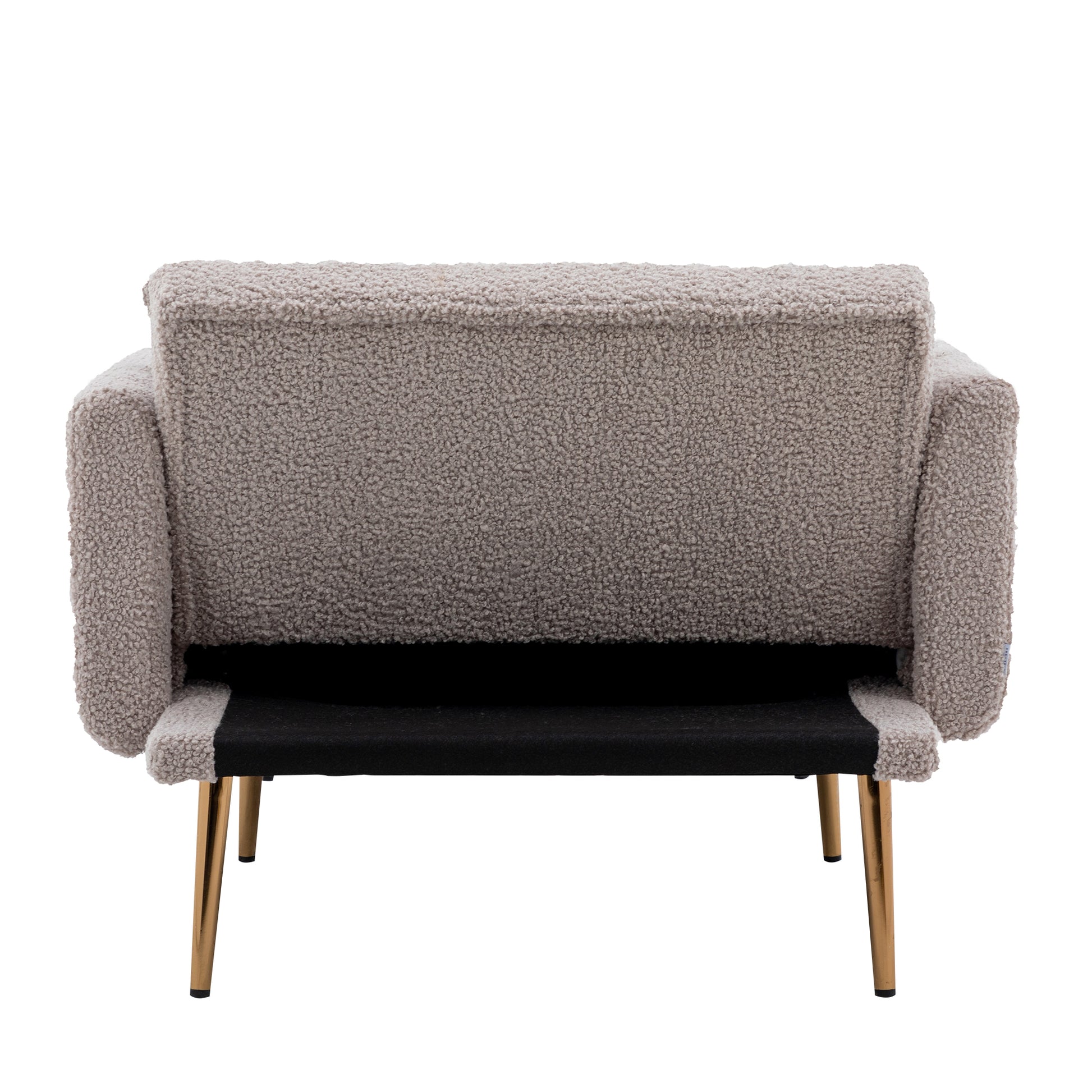 Coolmore Fashionable And Classic Style Chaise Lounge Chair Accent Chair For Living Room, Bedroom Grey Teddy Grey Teddy Foam Teddy