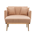 Coolmore Fashionable And Classic Style Chaise Lounge Chair Accent Chair For Living Room, Bedroom Camel Teddy Camel Teddy Foam Teddy