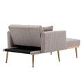Coolmore Fashionable And Classic Style Chaise Lounge Chair Accent Chair For Living Room, Bedroom Grey Teddy Grey Teddy Foam Teddy