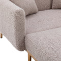 Coolmore Fashionable And Classic Style Chaise Lounge Chair Accent Chair For Living Room, Bedroom Grey Teddy Grey Teddy Foam Teddy