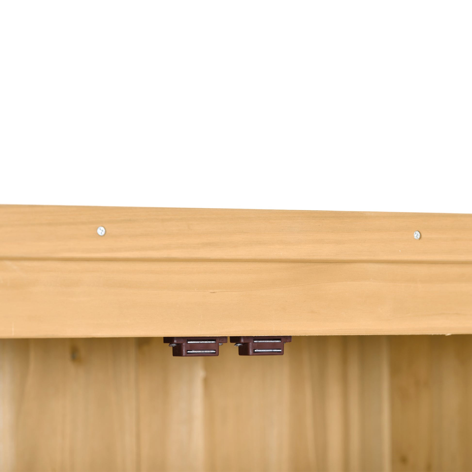 Wooden Garden Shed 3 Tier Patio Storage Cabinet Outdoor Organizer Wooden Lockers With Fir Wood Natural Wood Color Shutter Design Natural Water Resistant Frame Garden & Outdoor Casual Wood Solid Wood