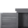 Wooden Garden Shed 3 Tier Patio Storage Cabinet Outdoor Organizer Wooden Lockers With Fir Wood Gray Wood Color Shutter Design Gray Water Resistant Frame Garden & Outdoor Casual Wood Solid Wood