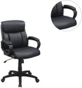 Classic Look Extra Padded Cushioned Relax 1Pc Office Chair Home Work Relax Black Color Black Office Contemporary,Modern Office Chairs Solid Back Adjustable Height Fabric