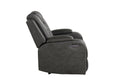 Benz Led & Power Recliner Chair Made With Faux Leather In Gray Grey Polypropylene