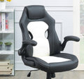 Office Chair Upholstered 1Pc Comfort Chair Relax Gaming Office Chair Work Black And White Color Black White Office Contemporary,Mid Century Modern,Modern Office Chairs Adjustable Height Fabric