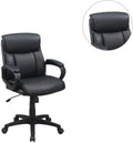 Classic Look Extra Padded Cushioned Relax 1Pc Office Chair Home Work Relax Black Color Black Office Contemporary,Modern Office Chairs Solid Back Adjustable Height Fabric