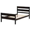 Twin Bed With Headboard And Footboard,Espresso Twin Espresso Pine