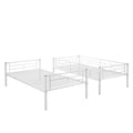 Twin Over Twin Metal Bunk Bed White Old Sku: Mf189201Kaa White Metal Metal