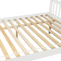 Full Over Full Bunk Bed With Trundle, Convertible To 2 Full Size Platform Bed, Full Size Bunk Bed With Ladder And Safety Rails For Kids, Teens, Adults,White Old Sku:W504S00002 White Pine