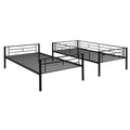 Twin Over Twin Metal Bunk Bed Black Old Sku: Mf189201Baa Black Metal Metal