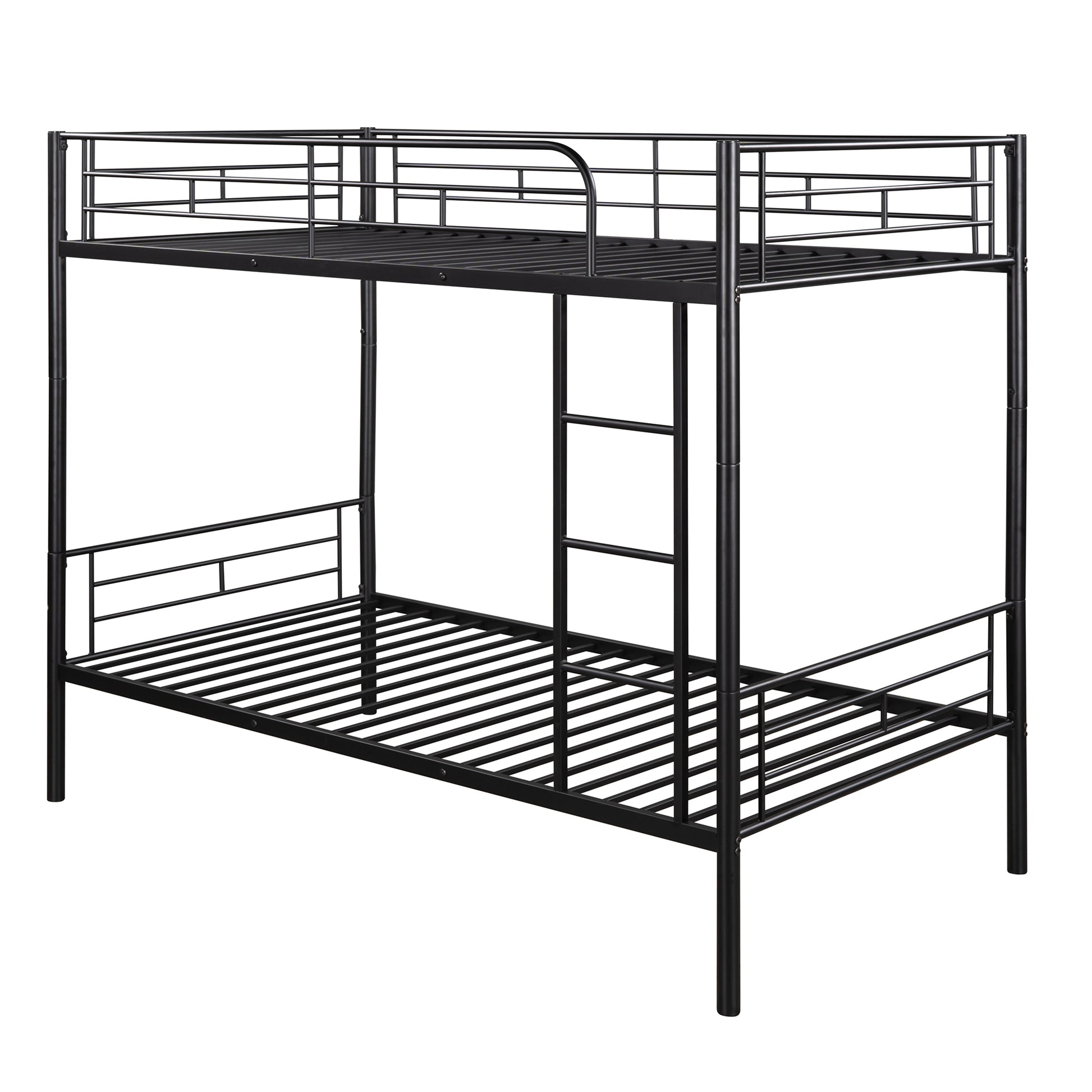 Twin Over Twin Metal Bunk Bed Black Old Sku: Mf189201Baa Black Metal Metal