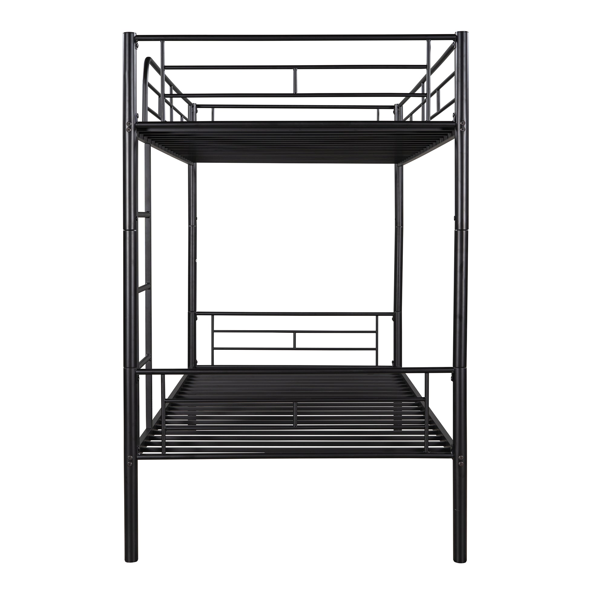 Twin Over Twin Metal Bunk Bed Black Old Sku: Mf189201Baa Black Metal Metal