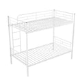 Twin Over Twin Metal Bunk Bed White Old Sku: Mf189201Kaa White Metal Metal