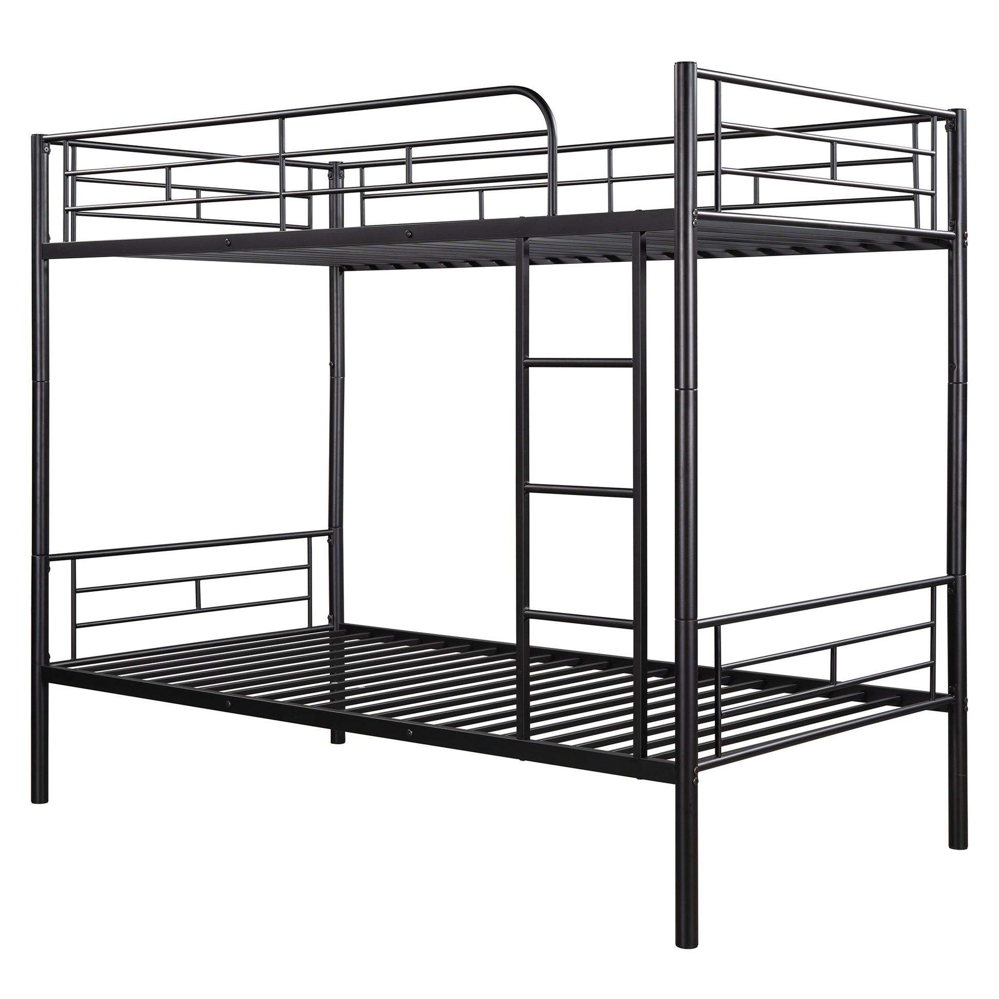 Twin Over Twin Metal Bunk Bed Black Old Sku: Mf189201Baa Black Metal Metal