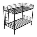 Twin Over Twin Metal Bunk Bed Black Old Sku: Mf189201Baa Black Metal Metal