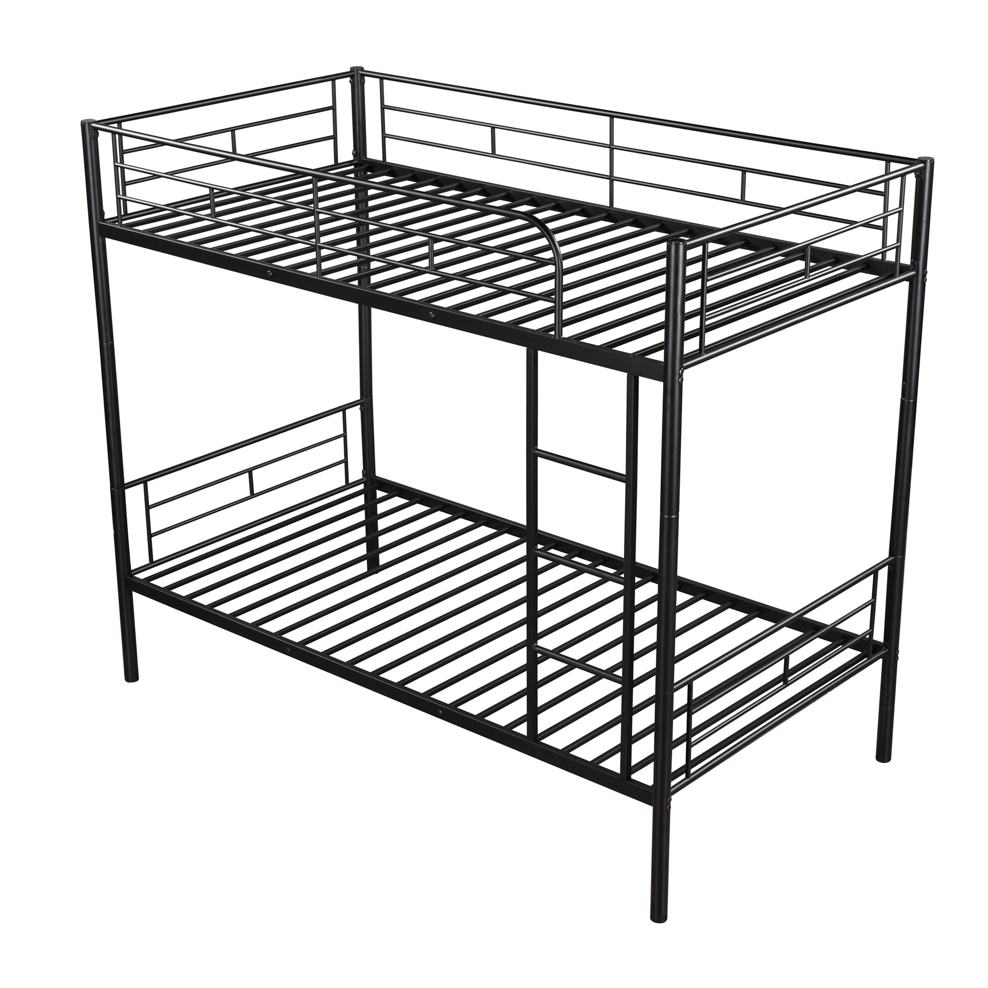 Twin Over Twin Metal Bunk Bed Black Old Sku: Mf189201Baa Black Metal Metal