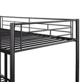 Twin Over Twin Metal Bunk Bed Black Old Sku: Mf189201Baa Black Metal Metal