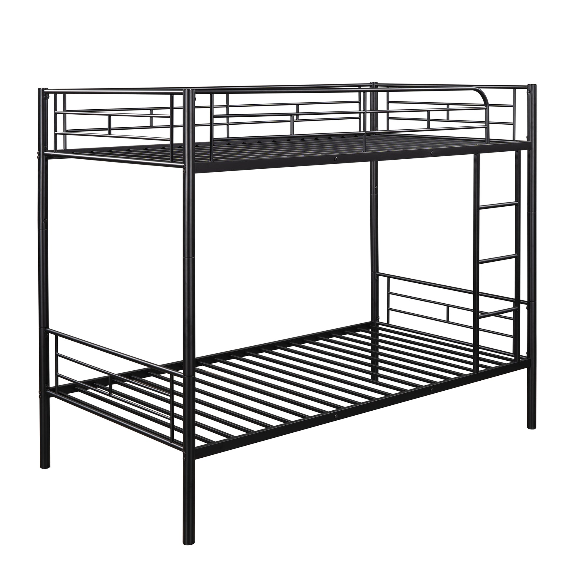 Twin Over Twin Metal Bunk Bed Black Old Sku: Mf189201Baa Black Metal Metal