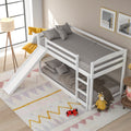 Twin Over Twin Bunk Bed With Convertible Slide And Ladderwhite Old Sku:Wf281725Aak White Pine