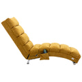 Coolmore Linen Massage Chaise Lounge Indoor With Remote Control,Ergonomic Electric Massage Long Lounger With 5 Modes For Office, Living Room,Bedroom Mustard Mustard Foam Linen