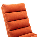 Coolmore Linen Massage Chaise Lounge Indoor With Remote Control,Ergonomic Electric Massage Long Lounger With 5 Modes For Office, Living Room,Bedroom Orange Orange Foam Linen