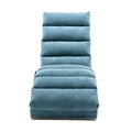 Coolmore Linen Massage Chaise Lounge Indoor With Remote Control,Ergonomic Electric Massage Long Lounger With 5 Modes For Office, Living Room,Bedroom Blue Blue Foam Linen
