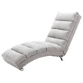 Coolmore Linen Massage Chaise Lounge Indoor With Remote Control,Ergonomic Electric Massage Long Lounger With 5 Modes For Office, Living Room,Bedroom Light Grey Light Grey Foam Linen