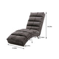 Coolmore Linen Massage Chaise Lounge Indoor With Remote Control,Ergonomic Electric Massage Long Lounger With 5 Modes For Office, Living Room,Bedroom Dark Gray Dark Gray Foam Linen