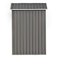 Patio 6Ft X4Ft Bike Shed Garden Shed, Metal Storage Shed With Lockable Door, Tool Cabinet With Vents And Foundation For Backyard, Lawn, Garden, Gray No Gray Weather Resistant Frame Garden & Outdoor Casual Steel Steel