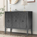 Accent Storage Cabinet Wooden Cabinet With Adjustable Shelf, Antique Gray, Entryway, Living Room, Study Room Grey Mdf