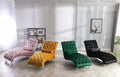 Coomoreleisure Concubine Sofa With Acrylic Feet Emerald Velvet