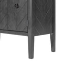 Accent Storage Cabinet Wooden Cabinet With Adjustable Shelf, Antique Gray, Entryway, Living Room, Study Room Grey Mdf