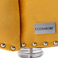 Coomoreleisure Concubine Sofa With Acrylic Feet Mustard Velvet