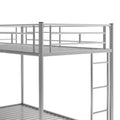 Twin Over Twin Bunk Bed With Trundle, Silver Old Sku:Mf192387Aan Silver Metal