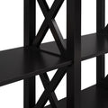 Console Table With 3 Tier Open Storage Spaces And 