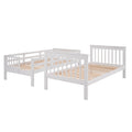 Stairway Twin Over Twin Bunk Bed With Three Drawers For Bedroom, Dorm White Old Sku: Lp000309Aak White Solid Wood