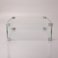 Glass Wind Gurad Square Glass Windshield For Square Fire Table Transparent Glass