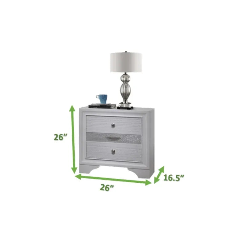 Matrix Traditional King 4 Pc Storage Bedroom Set Made With Wood In White Box Spring Not Required King White Wood 4 Piece Set Bedroom Bed Included,Dresser Included,Mirror Included,Nightstand Included Traditional Solid Wood Mdf Tufted Wood