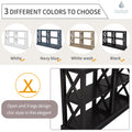 Console Table With 3 Tier Open Storage Spaces And 