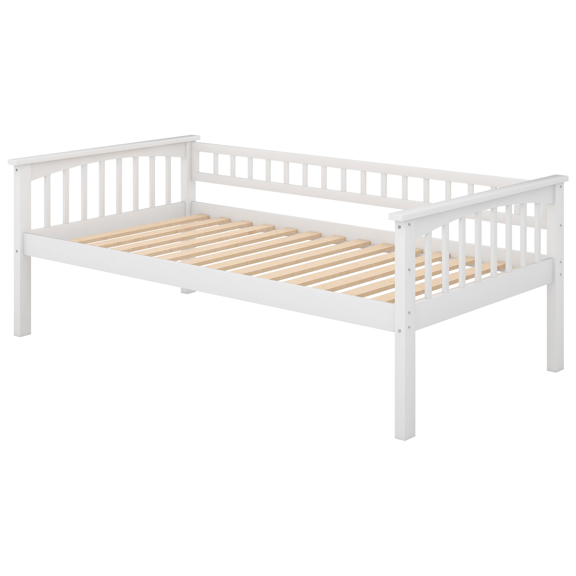 Twin Over Twin Bunk Bed With Drawers, Convertible Beds, White Old Sku: Sm000240Aak 1 Box Spring Not Required Twin White Wood Bedroom Bunk Pine