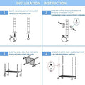 Simple Deluxe Heavy Duty 3 Shelf Shelving Unit, 24