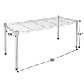 Simple Deluxe Heavy Duty 1 Shelf Shelving, Adjustable Storage Units, Steel Organizer Wire Rack, 30