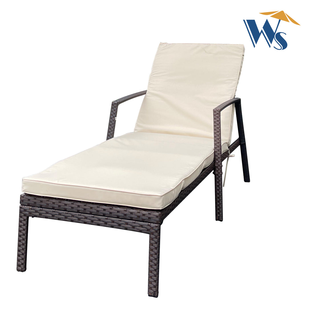 Outdoor Patio Lounge Chairs Rattan Wicker Patio Chaise Lounges Chair Brown Brown Metal